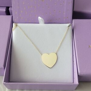 Melinda Maria Gold Plated Heart Pendant Necklace